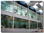 Some of the office space, looking from the canteen