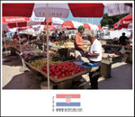 Dubrovnik market in the morning