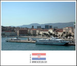 Sailing away from Split.
Vis Island, off we go!!