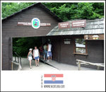 
The ticket booth and park entrance 