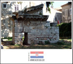 
The Roman temple in Porec