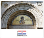 
The decoration at the entrance of Euphrasian Basilica