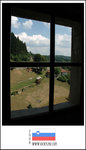 Looking out from the castle