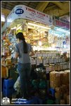One of the many stalls at Ben Thanh Market, which sells coffee beans.