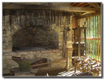 The inside of one of the farmsteads