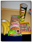 Snacks and breakfast from supermarket