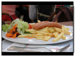 Frankfurter and chips