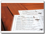 

The menu.