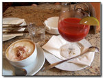 Our drinks at Cafe Hofburg