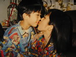
kissing - bro & sis