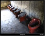 
Toilet. Also a killing place. The guards force the heads of prisoners into the bowl and ........     
