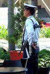 Security guards are all armed