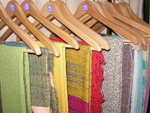 Saori- hand woven scarves