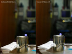 Industar 61LZ bokeh comparing Canon 50mm F1.8 II