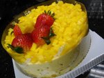 Mango Grapefruit Mousse Cake