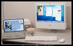 my working station ....my babies...miss iMac and miss pc ...
