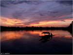 Sunset in Nigeen lake, Kashmir, India