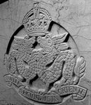 IMG_8231BNW...The Coat-of-Arms of the Hong Kong Volunteers Defence Corps (�Ӯa����x�� (�q�i�x)). The motto of the corps is "Nulli Secundus in Oriente", meaning "Second to None in the Orient" in Latin.