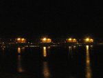 A night view of water balgalows