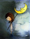 I Wake to sleep. (watercolor) 20070828