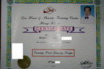 Evening hair dressing design certificate