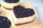 Semi-Baked Blueberry Cheesecake