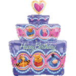 12469 Pooh Birthday Cake $65