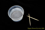 Toothpicks and water