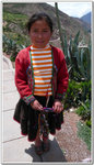 The cute little Inca girl