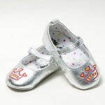[ NOW on Sale $98 ] ----------------------- #N896125 | Old Navy Embroidered Crown Metallic Mary Jane Baby Shoes - $160.00