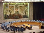 Security Council, United Nation.  It is a gift from Norway.  March 8th
