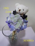 
MM002 - 創新小熊配紫色繡球花簽名筆 現售$48