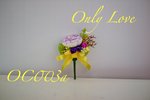 

OC003 - 紫白茶玫配小花襟花/手花 原價$28 現特價$18