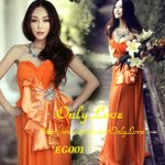OnlyLove只想愛-橙色晚裝EG001 原價$998 現特價$498
