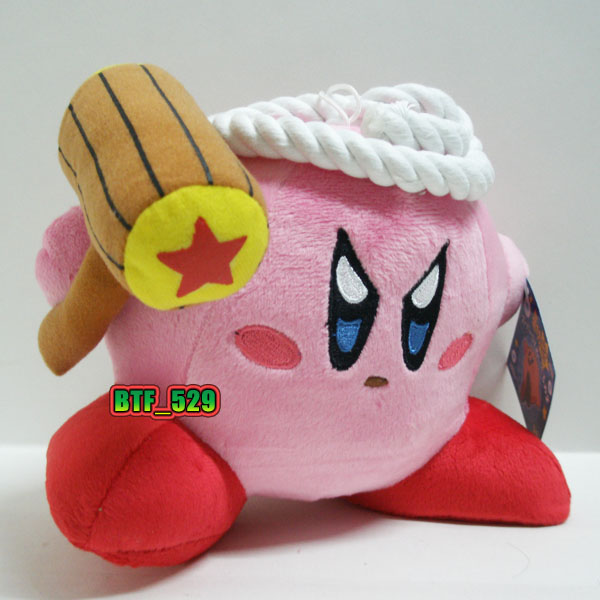 kirby hammer plush