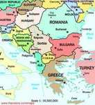 Map of the Balkans