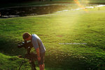 some foreigners are shooting some film or something