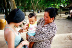 time to leave, but we met this mother and a really cute baby before we left