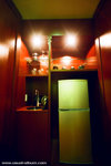 mini bar and fridge