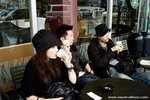 time for a starbuck to warm us up before we start Matsumoto Castle