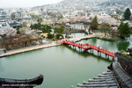 from the top floor of Matsumoto castle