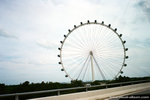 the Singapore Flyer, not yet in operation when we were there.  it is the tallest Ferris Wheel in the world.