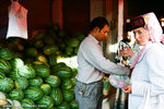 water melons seller.  oops, that lady noticed me.