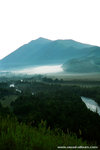 a really think layer of mist over there in the valley.