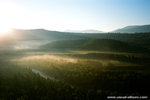 really beautiful scene, right after the sun rose up behind the mountain.