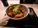 吉野家晚飯，雞肉蛋飯