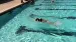 Tiffany learning to swim - movie