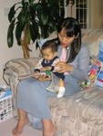 Baby Lawrence & Aunt Chong Tze