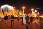 再到市中心trg bana Jelaciea廣場-聖誕樹著燈了