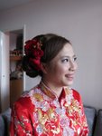 chinese style~ makeup by bride's cousin^^